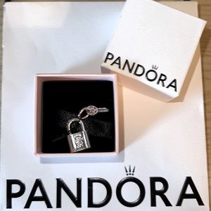 Pandora Padlock and Key Dangle Charm